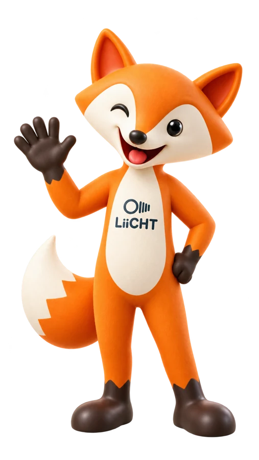 La mascotte LiiCHT vous souhaite la bienvenue